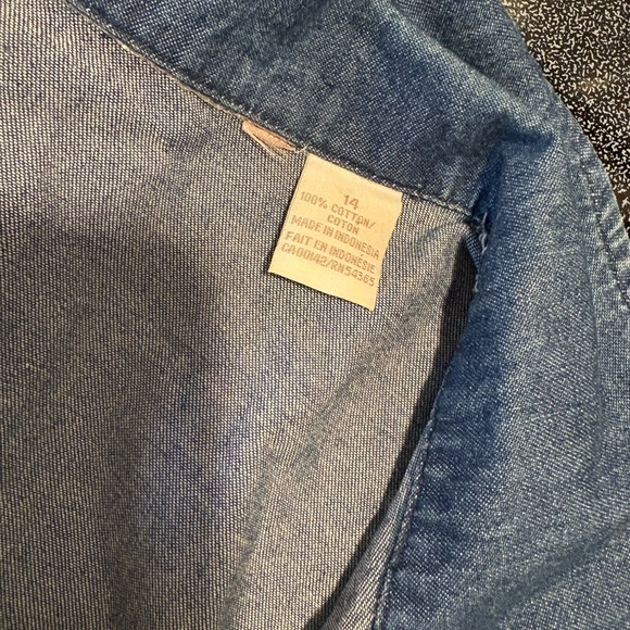 90s Denim Blouse 14 - Picture 4 of 4